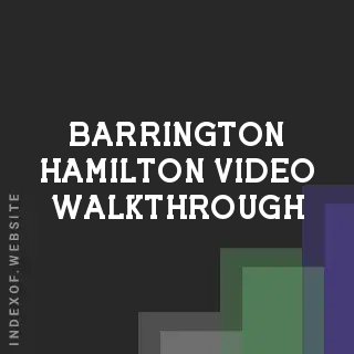 Barrington Hamilton Video Walkthrough | Indexof
