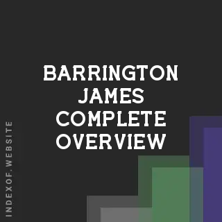 Barrington James Complete Overview | Indexof