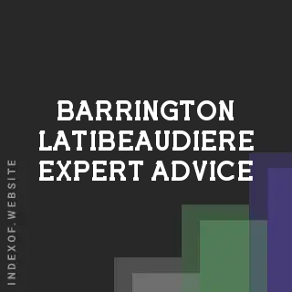 Barrington Latibeaudiere Expert Advice | Indexof