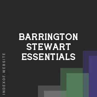 Barrington Stewart Essentials | Indexof