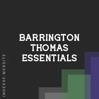 Barrington Thomas Essentials | Indexof