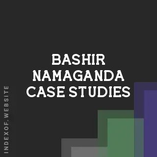 Bashir Namaganda Case Studies | Indexof
