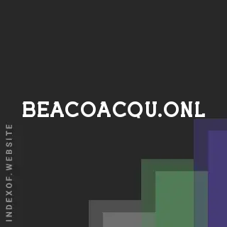 beacoacqu.onl by Leonor Felicio site -  Indexof