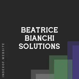 Beatrice Bianchi Solutions | Indexof