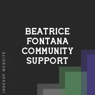 Beatrice Fontana Community Support | Indexof