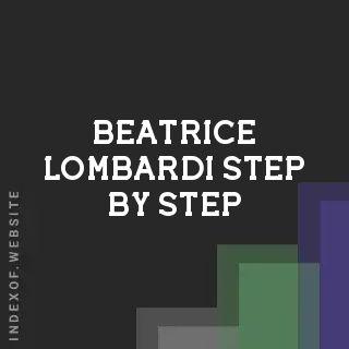 Beatrice Lombardi Step-by-Step | Indexof