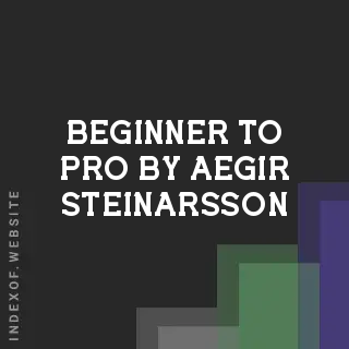 Beginner to Pro by Aegir Steinarsson | Indexof