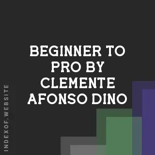 Beginner to Pro by Clemente Afonso Dino | Indexof