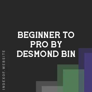 Beginner to Pro by Desmond Bin | Indexof