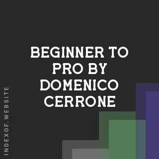 Beginner to Pro by Domenico Cerrone | Indexof