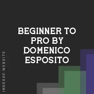 Beginner to Pro by Domenico Esposito | Indexof
