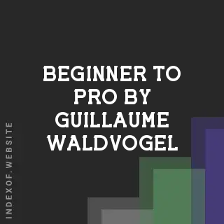Beginner to Pro by Guillaume Waldvogel | Indexof