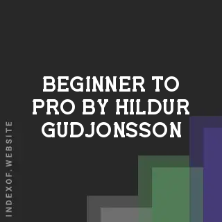 Beginner to Pro by Hildur Gudjonsson | Indexof