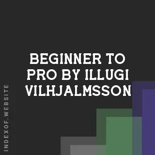 Beginner to Pro by Illugi Vilhjalmsson | Indexof