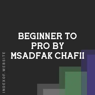 Beginner to Pro by Msadfak Chafii | Indexof