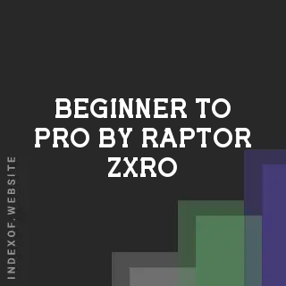 Beginner to Pro by Raptor Zxro | Indexof