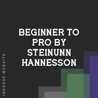 Beginner to Pro by Steinunn Hannesson | Indexof
