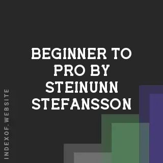 Beginner to Pro by Steinunn Stefansson | Indexof