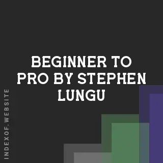 Beginner to Pro by Stephen Lungu | Indexof