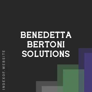 Benedetta Bertoni Solutions | Indexof