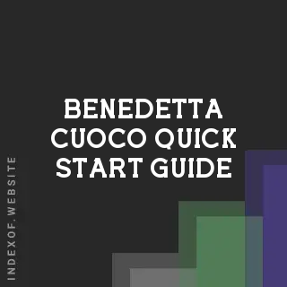 Benedetta Cuoco Quick Start Guide | Indexof