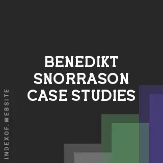 Benedikt Snorrason Case Studies | Indexof