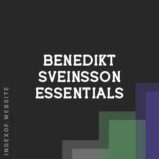 Benedikt Sveinsson Essentials | Indexof