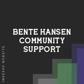 Bente Hansen Community Support | Indexof