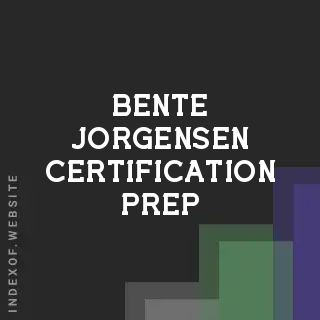 Bente Jorgensen Certification Prep | Indexof