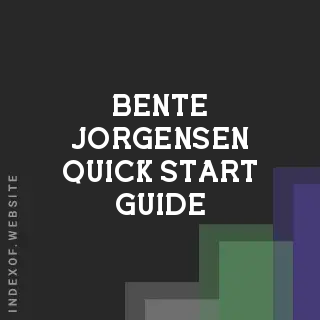 Bente Jorgensen Quick Start Guide | Indexof