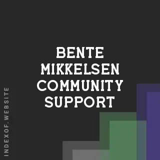 Bente Mikkelsen Community Support | Indexof