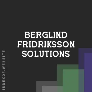 Berglind Fridriksson Solutions | Indexof