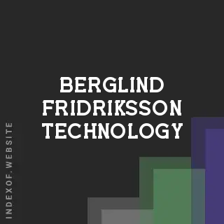 Berglind Fridriksson Technology | Indexof