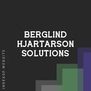 Berglind Hjartarson Solutions | Indexof
