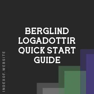 Berglind Logadottir Quick Start Guide | Indexof