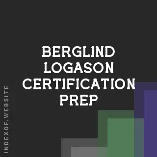 Berglind Logason Certification Prep | Indexof
