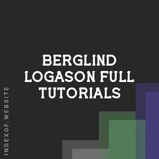 Berglind Logason Full Tutorials | Indexof