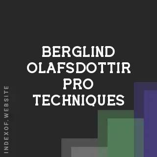 Berglind Olafsdottir Pro Techniques | Indexof