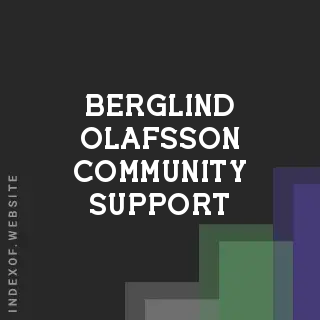 Berglind Olafsson Community Support | Indexof