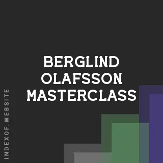 Berglind Olafsson Masterclass | Indexof