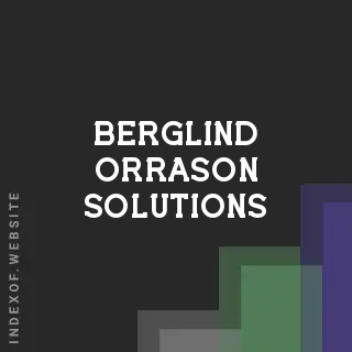 Berglind Orrason Solutions | Indexof