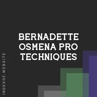 Bernadette Osmena Pro Techniques | Indexof