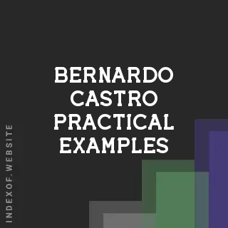 Bernardo Castro Practical Examples | Indexof