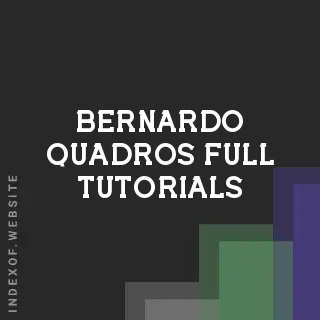 Bernardo Quadros Full Tutorials | Indexof