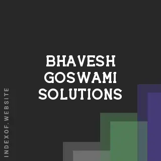 Bhavesh Goswami Solutions | Indexof
