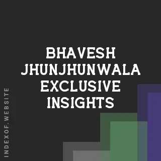 Bhavesh Jhunjhunwala Exclusive Insights | Indexof