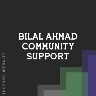 Bilal Ahmad Community Support | Indexof