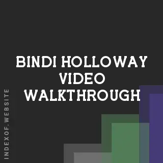 Bindi Holloway Video Walkthrough | Indexof