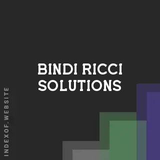 Bindi Ricci Solutions | Indexof