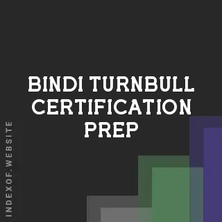 Bindi Turnbull Certification Prep | Indexof